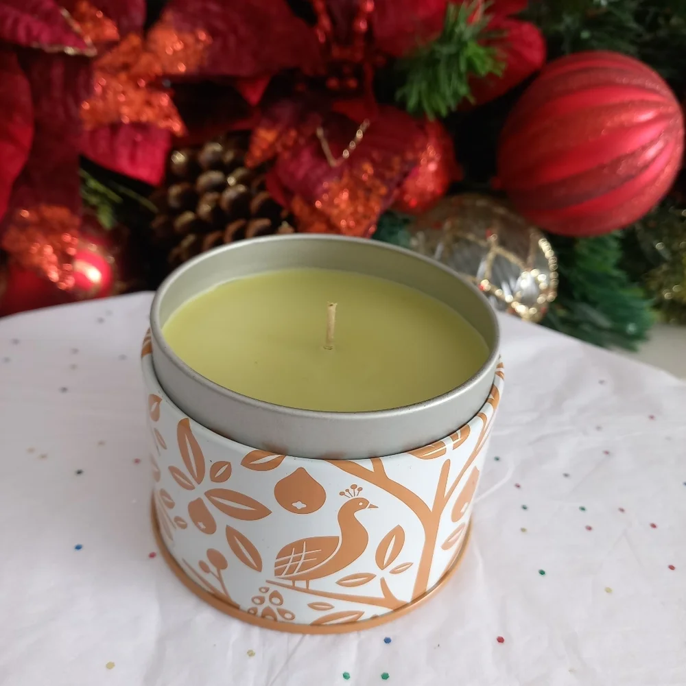 Thymes Wildwood Linden Blossom  &  Nectar Fragrance Candle~Metal Tin~6.5 oz